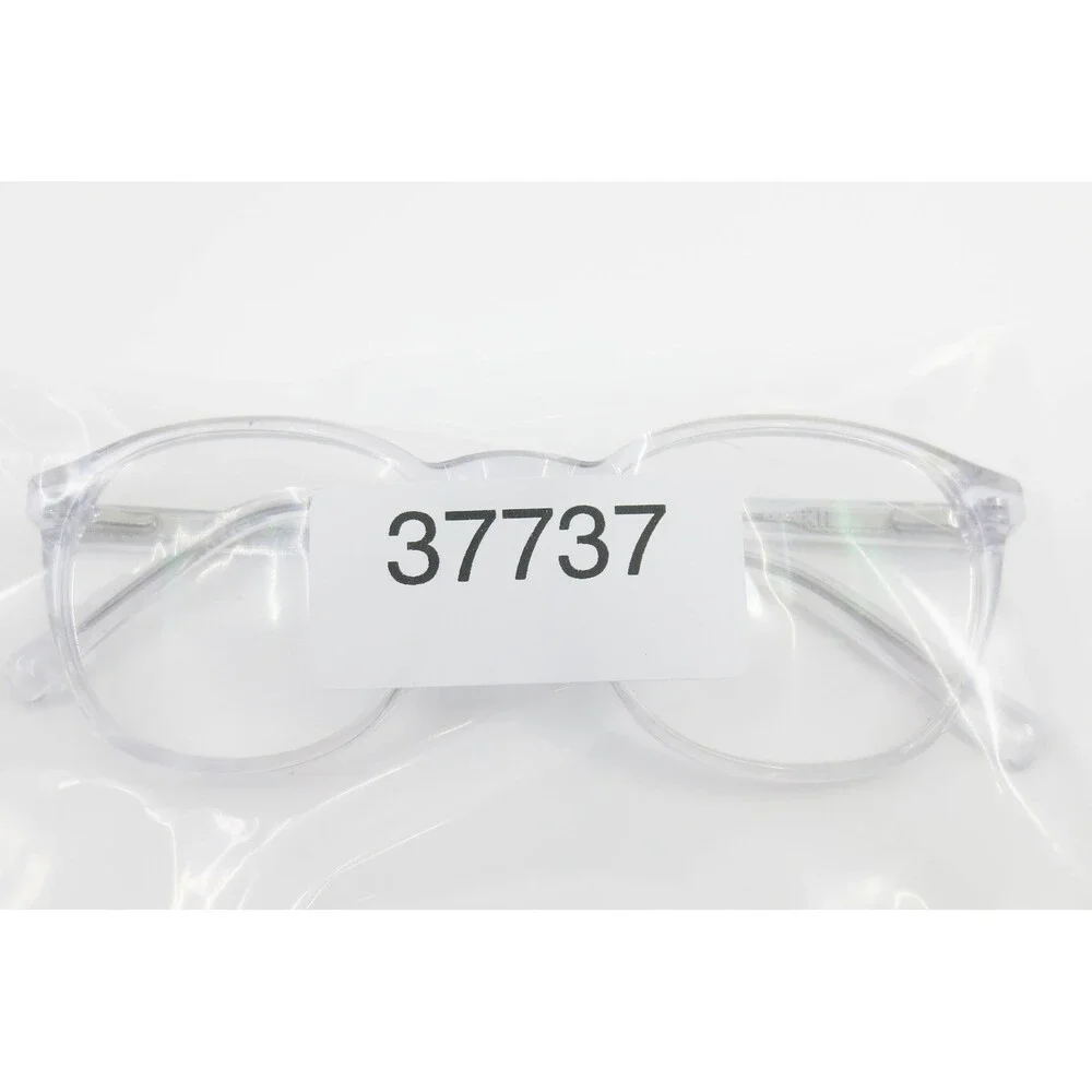 Robert Mitchell RM 202117 CR Clear Round Eyeglass Frames 51-19-140 Silver Core